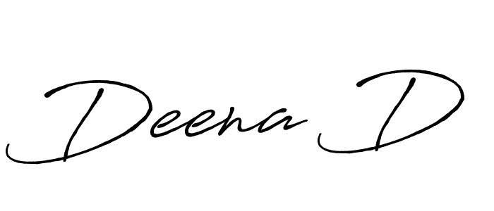 Similarly Antro_Vectra_Bolder is the best handwritten signature design. Signature creator online .You can use it as an online autograph creator for name Deena D. Deena D signature style 7 images and pictures png