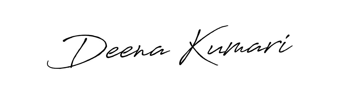 Make a beautiful signature design for name Deena Kumari. With this signature (Antro_Vectra_Bolder) style, you can create a handwritten signature for free. Deena Kumari signature style 7 images and pictures png