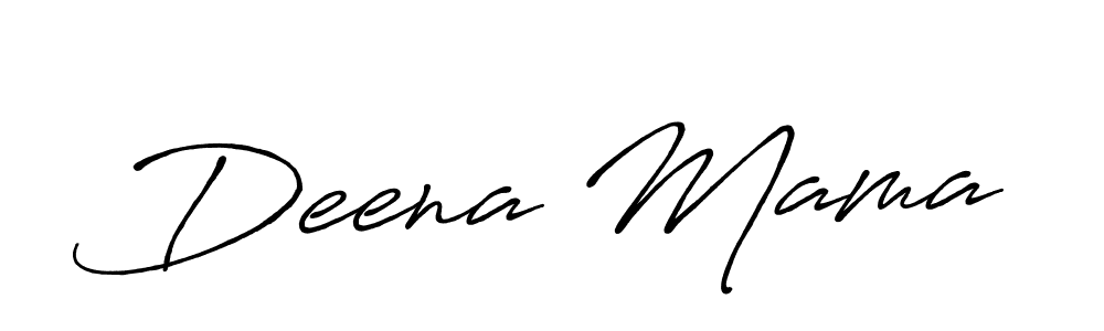 Make a beautiful signature design for name Deena Mama. With this signature (Antro_Vectra_Bolder) style, you can create a handwritten signature for free. Deena Mama signature style 7 images and pictures png