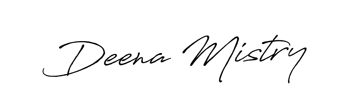 Design your own signature with our free online signature maker. With this signature software, you can create a handwritten (Antro_Vectra_Bolder) signature for name Deena Mistry. Deena Mistry signature style 7 images and pictures png