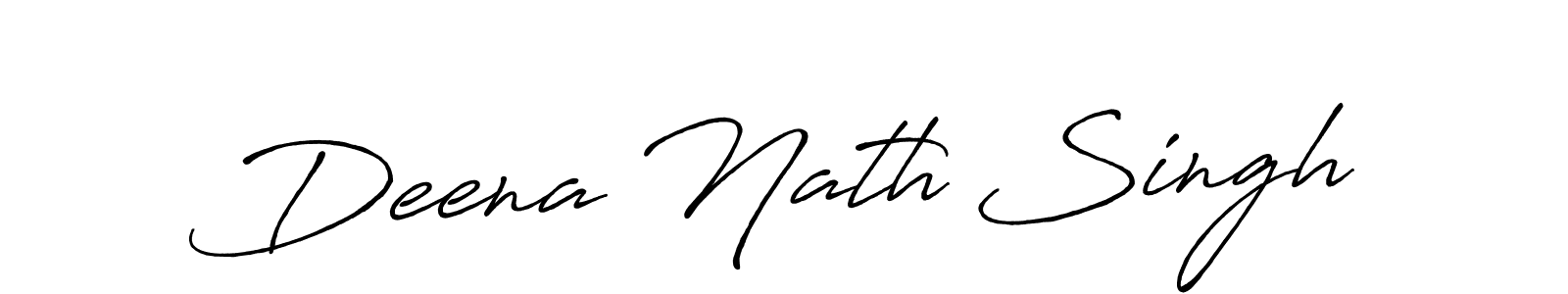 Make a beautiful signature design for name Deena Nath Singh. With this signature (Antro_Vectra_Bolder) style, you can create a handwritten signature for free. Deena Nath Singh signature style 7 images and pictures png