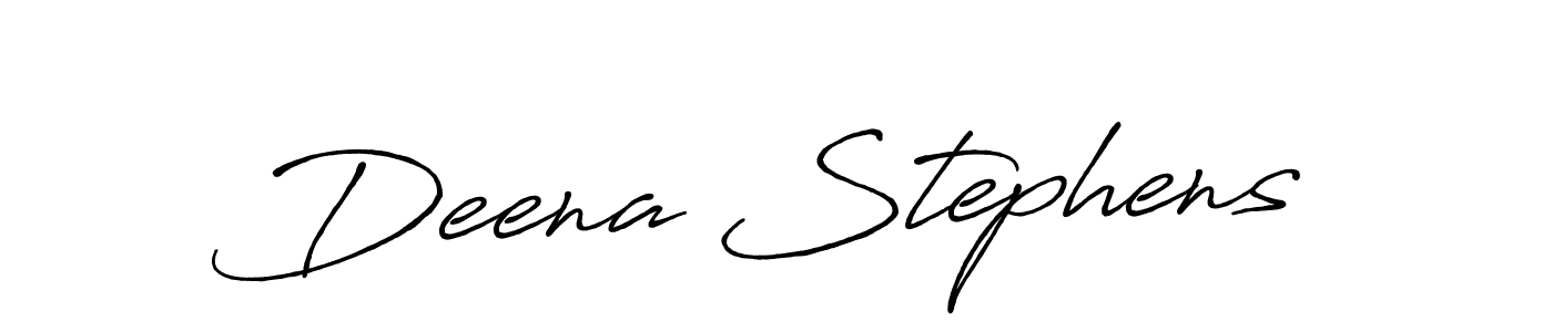 How to make Deena Stephens name signature. Use Antro_Vectra_Bolder style for creating short signs online. This is the latest handwritten sign. Deena Stephens signature style 7 images and pictures png