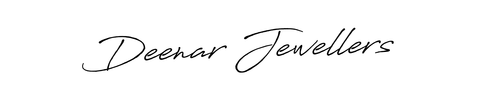Make a beautiful signature design for name Deenar Jewellers. With this signature (Antro_Vectra_Bolder) style, you can create a handwritten signature for free. Deenar Jewellers signature style 7 images and pictures png