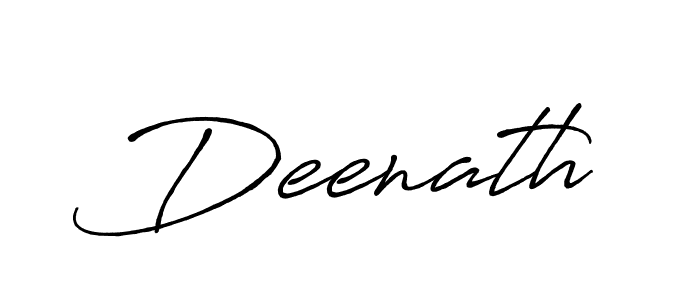 Deenath stylish signature style. Best Handwritten Sign (Antro_Vectra_Bolder) for my name. Handwritten Signature Collection Ideas for my name Deenath. Deenath signature style 7 images and pictures png