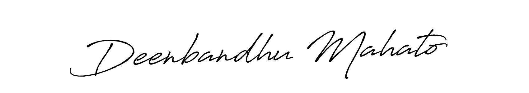 Deenbandhu Mahato stylish signature style. Best Handwritten Sign (Antro_Vectra_Bolder) for my name. Handwritten Signature Collection Ideas for my name Deenbandhu Mahato. Deenbandhu Mahato signature style 7 images and pictures png