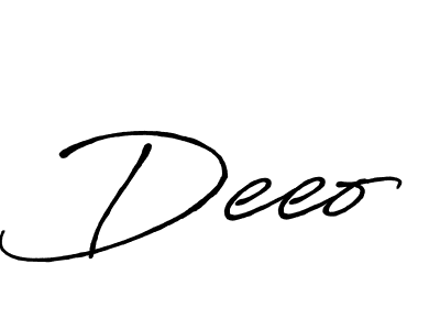 Design your own signature with our free online signature maker. With this signature software, you can create a handwritten (Antro_Vectra_Bolder) signature for name Deeo. Deeo signature style 7 images and pictures png