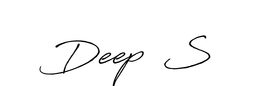 Use a signature maker to create a handwritten signature online. With this signature software, you can design (Antro_Vectra_Bolder) your own signature for name Deep✓ S. Deep✓ S signature style 7 images and pictures png