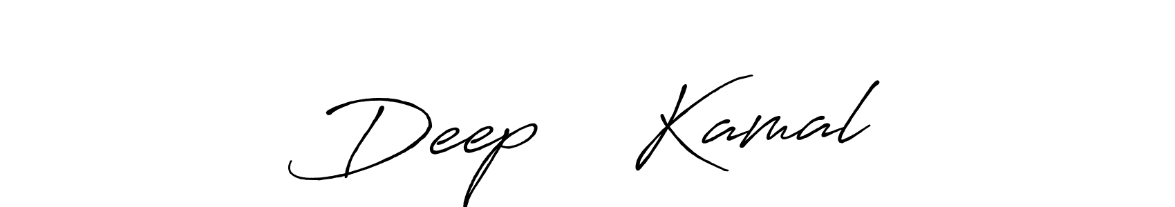Use a signature maker to create a handwritten signature online. With this signature software, you can design (Antro_Vectra_Bolder) your own signature for name Deep ❤️ Kamal. Deep ❤️ Kamal signature style 7 images and pictures png