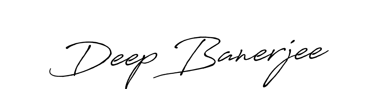 Deep Banerjee stylish signature style. Best Handwritten Sign (Antro_Vectra_Bolder) for my name. Handwritten Signature Collection Ideas for my name Deep Banerjee. Deep Banerjee signature style 7 images and pictures png