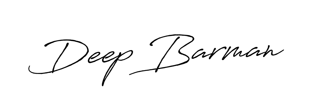 Make a beautiful signature design for name Deep Barman. With this signature (Antro_Vectra_Bolder) style, you can create a handwritten signature for free. Deep Barman signature style 7 images and pictures png