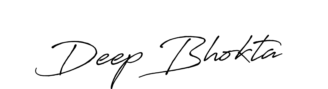 It looks lik you need a new signature style for name Deep Bhokta. Design unique handwritten (Antro_Vectra_Bolder) signature with our free signature maker in just a few clicks. Deep Bhokta signature style 7 images and pictures png