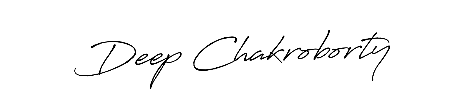 Use a signature maker to create a handwritten signature online. With this signature software, you can design (Antro_Vectra_Bolder) your own signature for name Deep Chakroborty. Deep Chakroborty signature style 7 images and pictures png