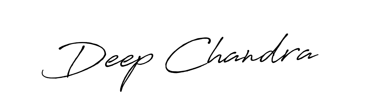 Use a signature maker to create a handwritten signature online. With this signature software, you can design (Antro_Vectra_Bolder) your own signature for name Deep Chandra. Deep Chandra signature style 7 images and pictures png