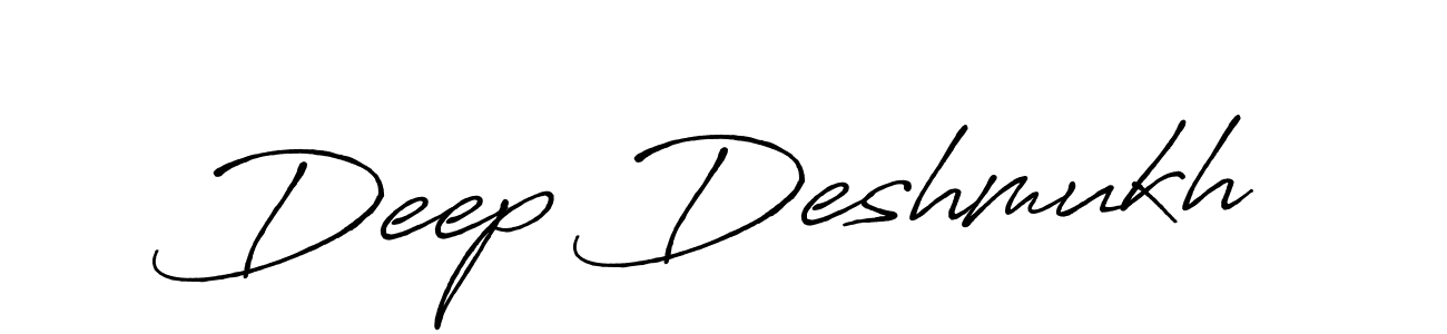 Use a signature maker to create a handwritten signature online. With this signature software, you can design (Antro_Vectra_Bolder) your own signature for name Deep Deshmukh. Deep Deshmukh signature style 7 images and pictures png