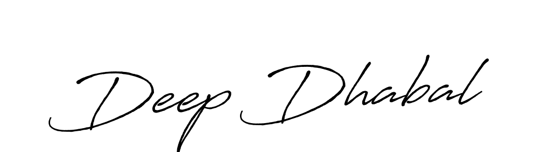 Create a beautiful signature design for name Deep Dhabal. With this signature (Antro_Vectra_Bolder) fonts, you can make a handwritten signature for free. Deep Dhabal signature style 7 images and pictures png