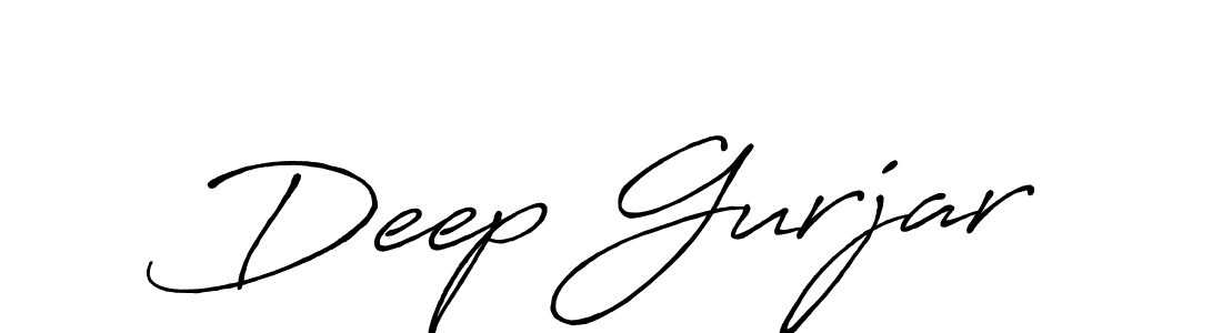 Deep Gurjar stylish signature style. Best Handwritten Sign (Antro_Vectra_Bolder) for my name. Handwritten Signature Collection Ideas for my name Deep Gurjar. Deep Gurjar signature style 7 images and pictures png