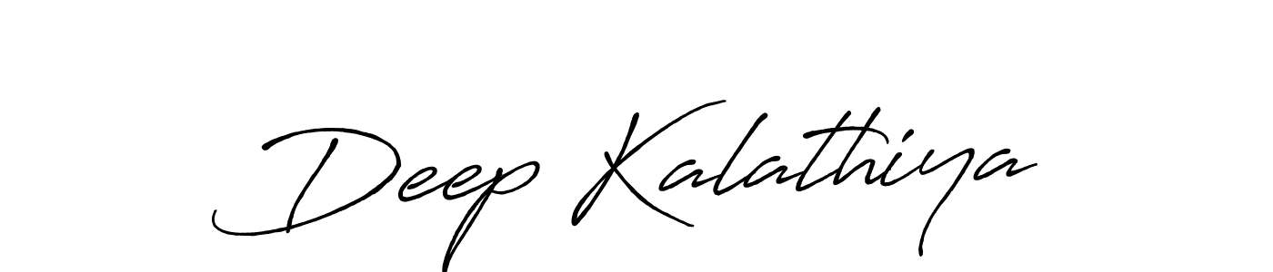 Design your own signature with our free online signature maker. With this signature software, you can create a handwritten (Antro_Vectra_Bolder) signature for name Deep Kalathiya. Deep Kalathiya signature style 7 images and pictures png