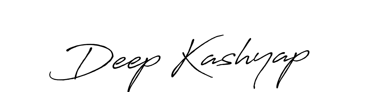 Deep Kashyap stylish signature style. Best Handwritten Sign (Antro_Vectra_Bolder) for my name. Handwritten Signature Collection Ideas for my name Deep Kashyap. Deep Kashyap signature style 7 images and pictures png