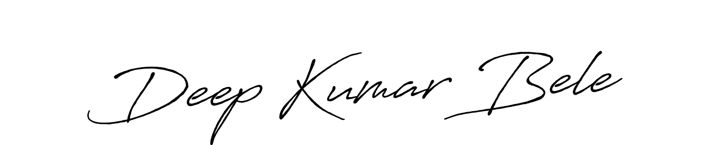 Deep Kumar Bele stylish signature style. Best Handwritten Sign (Antro_Vectra_Bolder) for my name. Handwritten Signature Collection Ideas for my name Deep Kumar Bele. Deep Kumar Bele signature style 7 images and pictures png