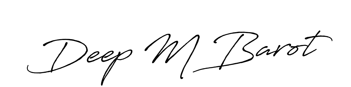 The best way (Antro_Vectra_Bolder) to make a short signature is to pick only two or three words in your name. The name Deep M Barot include a total of six letters. For converting this name. Deep M Barot signature style 7 images and pictures png
