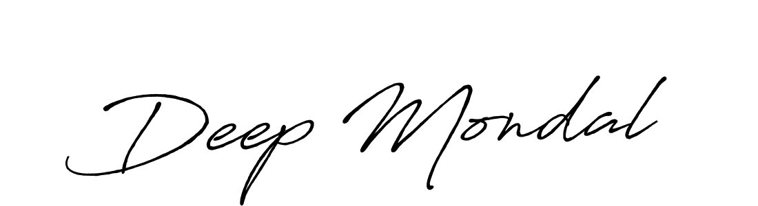 Use a signature maker to create a handwritten signature online. With this signature software, you can design (Antro_Vectra_Bolder) your own signature for name Deep Mondal. Deep Mondal signature style 7 images and pictures png