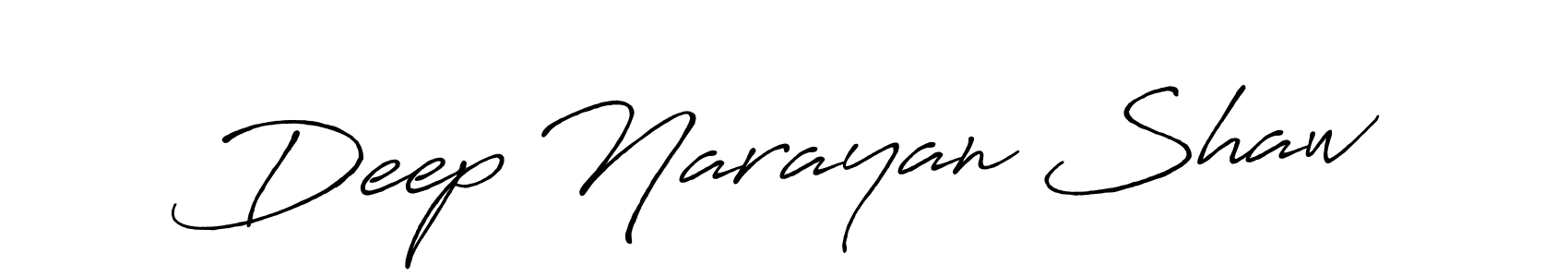 Design your own signature with our free online signature maker. With this signature software, you can create a handwritten (Antro_Vectra_Bolder) signature for name Deep Narayan Shaw. Deep Narayan Shaw signature style 7 images and pictures png