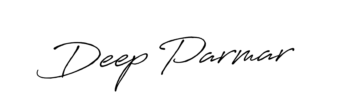 Deep Parmar stylish signature style. Best Handwritten Sign (Antro_Vectra_Bolder) for my name. Handwritten Signature Collection Ideas for my name Deep Parmar. Deep Parmar signature style 7 images and pictures png