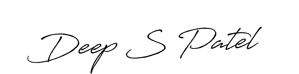 How to make Deep S Patel signature? Antro_Vectra_Bolder is a professional autograph style. Create handwritten signature for Deep S Patel name. Deep S Patel signature style 7 images and pictures png