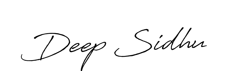 Design your own signature with our free online signature maker. With this signature software, you can create a handwritten (Antro_Vectra_Bolder) signature for name Deep Sidhu. Deep Sidhu signature style 7 images and pictures png