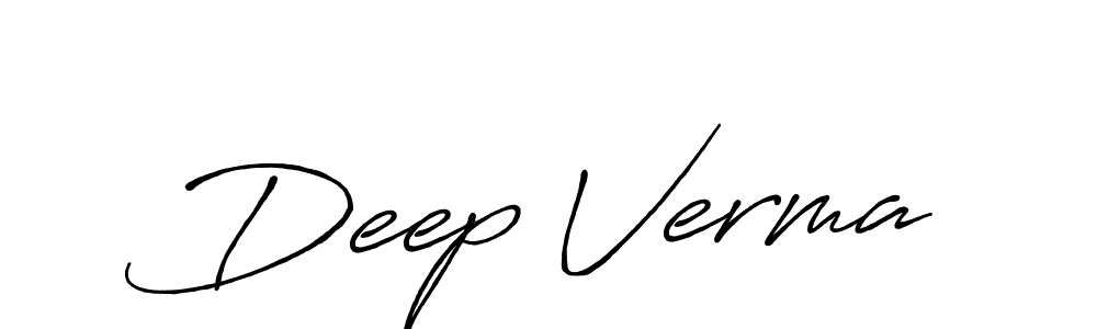 How to make Deep Verma signature? Antro_Vectra_Bolder is a professional autograph style. Create handwritten signature for Deep Verma name. Deep Verma signature style 7 images and pictures png