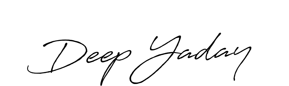 Create a beautiful signature design for name Deep Yaday. With this signature (Antro_Vectra_Bolder) fonts, you can make a handwritten signature for free. Deep Yaday signature style 7 images and pictures png