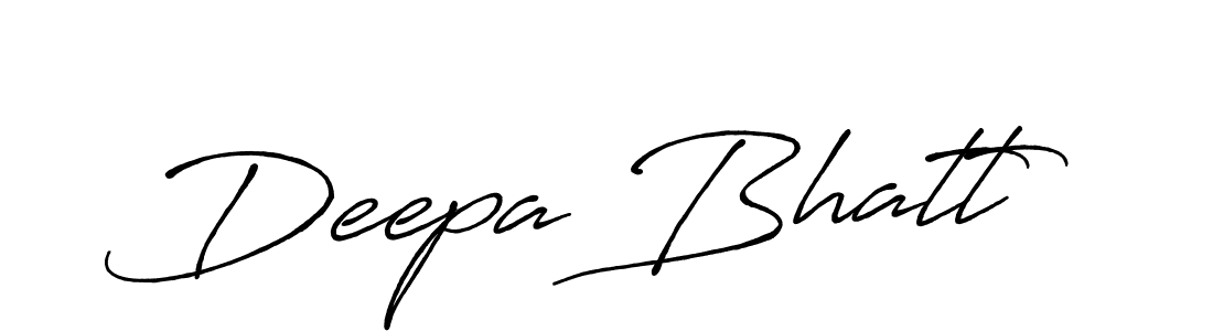 Design your own signature with our free online signature maker. With this signature software, you can create a handwritten (Antro_Vectra_Bolder) signature for name Deepa Bhatt. Deepa Bhatt signature style 7 images and pictures png