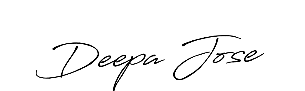 Create a beautiful signature design for name Deepa Jose. With this signature (Antro_Vectra_Bolder) fonts, you can make a handwritten signature for free. Deepa Jose signature style 7 images and pictures png