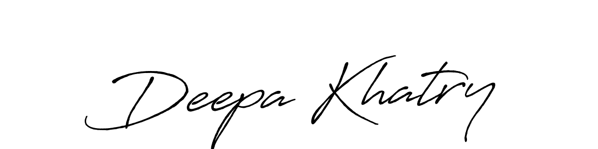 Make a beautiful signature design for name Deepa Khatry. Use this online signature maker to create a handwritten signature for free. Deepa Khatry signature style 7 images and pictures png