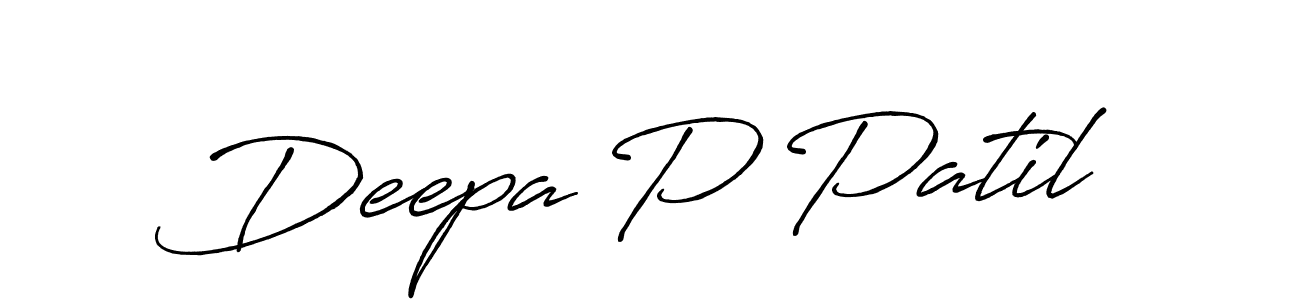 How to Draw Deepa P Patil signature style? Antro_Vectra_Bolder is a latest design signature styles for name Deepa P Patil. Deepa P Patil signature style 7 images and pictures png