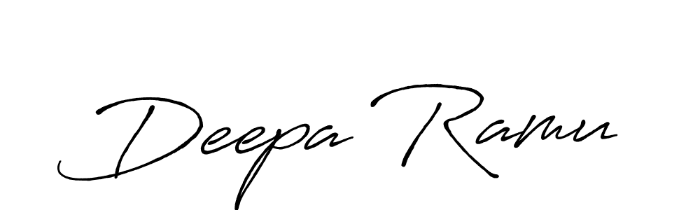 How to make Deepa Ramu signature? Antro_Vectra_Bolder is a professional autograph style. Create handwritten signature for Deepa Ramu name. Deepa Ramu signature style 7 images and pictures png