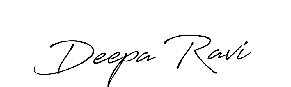 Create a beautiful signature design for name Deepa Ravi. With this signature (Antro_Vectra_Bolder) fonts, you can make a handwritten signature for free. Deepa Ravi signature style 7 images and pictures png