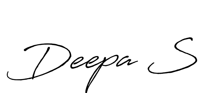 Also You can easily find your signature by using the search form. We will create Deepa S name handwritten signature images for you free of cost using Antro_Vectra_Bolder sign style. Deepa S signature style 7 images and pictures png