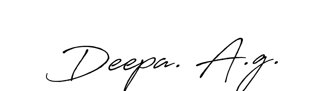 Make a beautiful signature design for name Deepa. A.g.. With this signature (Antro_Vectra_Bolder) style, you can create a handwritten signature for free. Deepa. A.g. signature style 7 images and pictures png