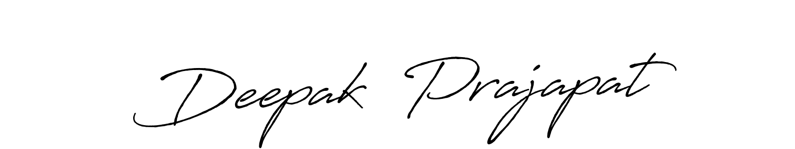 Use a signature maker to create a handwritten signature online. With this signature software, you can design (Antro_Vectra_Bolder) your own signature for name Deepak  Prajapat. Deepak  Prajapat signature style 7 images and pictures png