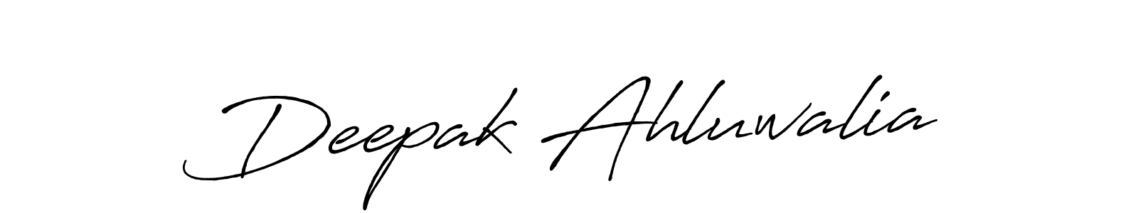 Also we have Deepak Ahluwalia name is the best signature style. Create professional handwritten signature collection using Antro_Vectra_Bolder autograph style. Deepak Ahluwalia signature style 7 images and pictures png