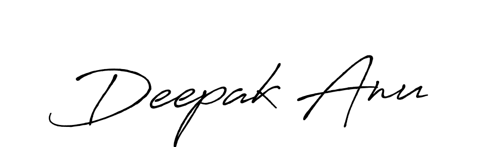 How to make Deepak Anu signature? Antro_Vectra_Bolder is a professional autograph style. Create handwritten signature for Deepak Anu name. Deepak Anu signature style 7 images and pictures png