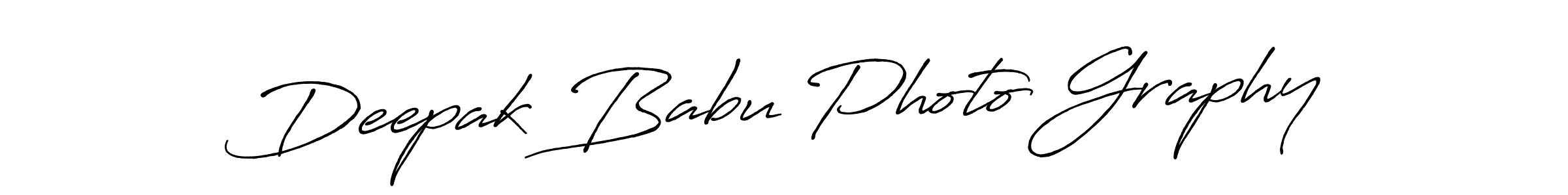 Make a beautiful signature design for name Deepak Babu Photo Graphy. Use this online signature maker to create a handwritten signature for free. Deepak Babu Photo Graphy signature style 7 images and pictures png