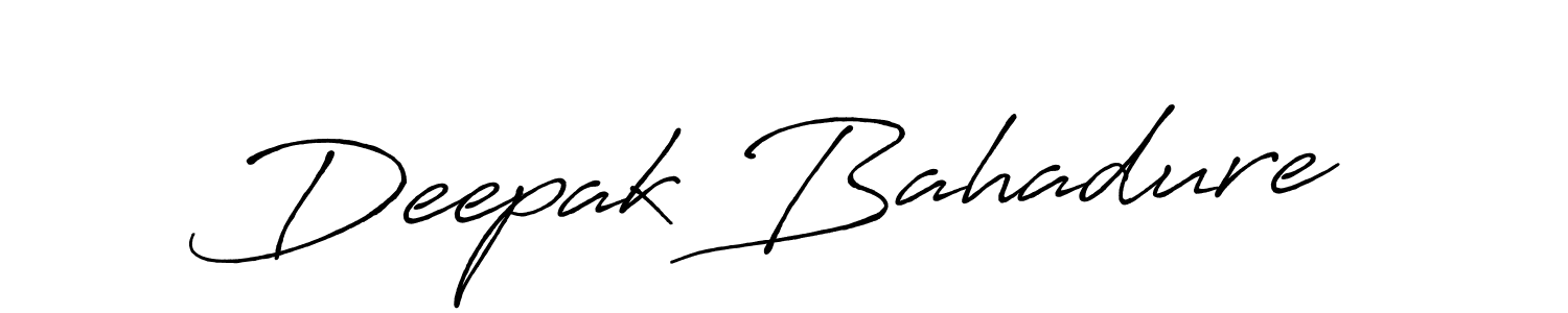 Similarly Antro_Vectra_Bolder is the best handwritten signature design. Signature creator online .You can use it as an online autograph creator for name Deepak Bahadure. Deepak Bahadure signature style 7 images and pictures png