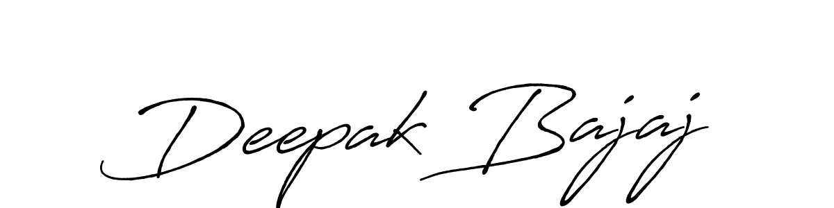 Use a signature maker to create a handwritten signature online. With this signature software, you can design (Antro_Vectra_Bolder) your own signature for name Deepak Bajaj. Deepak Bajaj signature style 7 images and pictures png