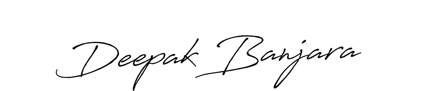 Use a signature maker to create a handwritten signature online. With this signature software, you can design (Antro_Vectra_Bolder) your own signature for name Deepak Banjara. Deepak Banjara signature style 7 images and pictures png