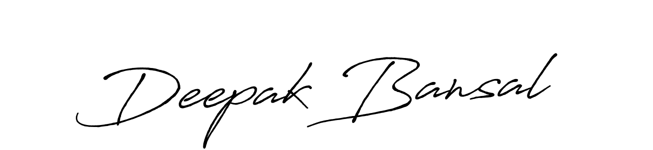 Deepak Bansal stylish signature style. Best Handwritten Sign (Antro_Vectra_Bolder) for my name. Handwritten Signature Collection Ideas for my name Deepak Bansal. Deepak Bansal signature style 7 images and pictures png