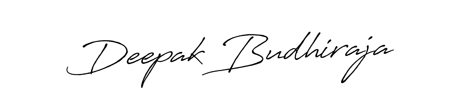 Make a beautiful signature design for name Deepak Budhiraja. With this signature (Antro_Vectra_Bolder) style, you can create a handwritten signature for free. Deepak Budhiraja signature style 7 images and pictures png