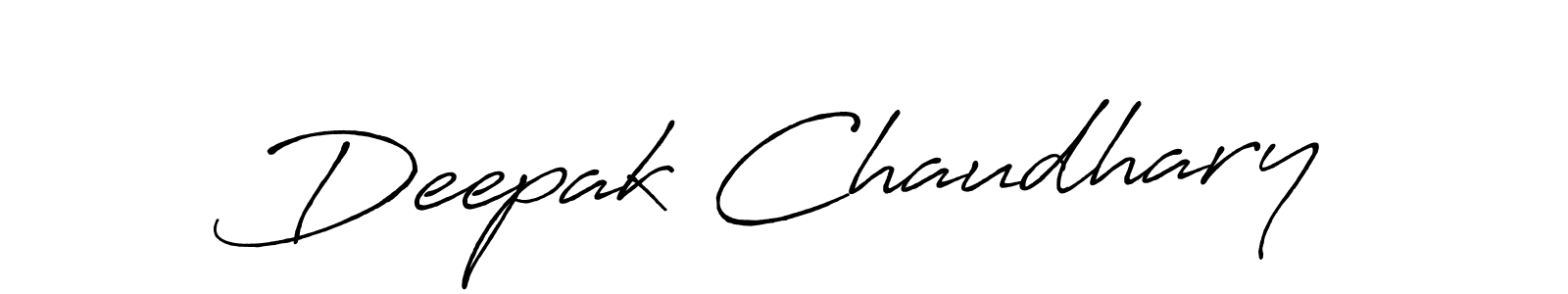 How to make Deepak Chaudhary signature? Antro_Vectra_Bolder is a professional autograph style. Create handwritten signature for Deepak Chaudhary name. Deepak Chaudhary signature style 7 images and pictures png