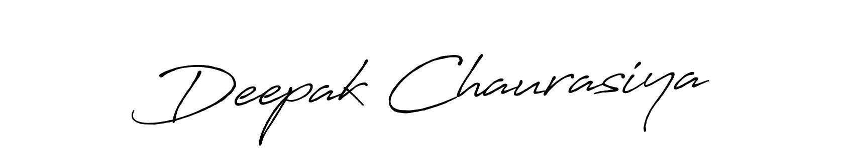 How to make Deepak Chaurasiya name signature. Use Antro_Vectra_Bolder style for creating short signs online. This is the latest handwritten sign. Deepak Chaurasiya signature style 7 images and pictures png
